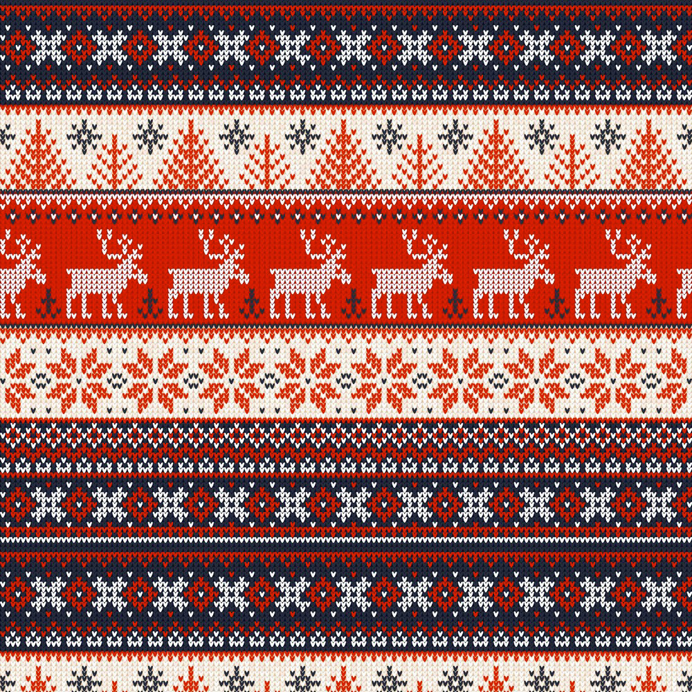 Sweat - Knitted Christmas - Navy