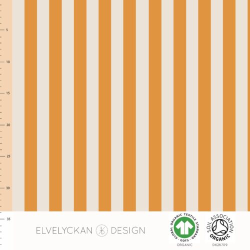 Bio-Jersey - Vertical Orange - Elvelyckan Design