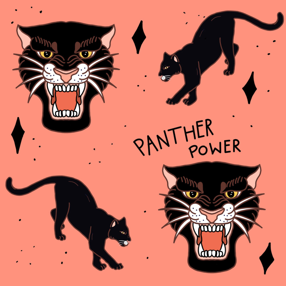 King Kids Designs - Panther apricot