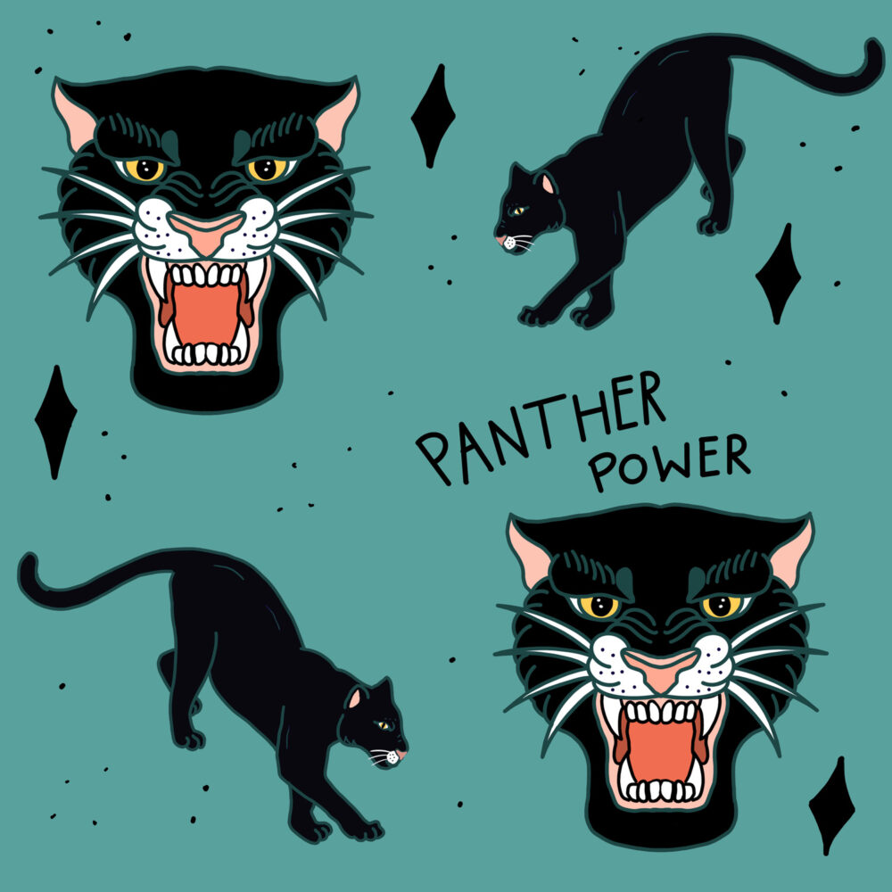King Kids Designs - Panther dunkelmint