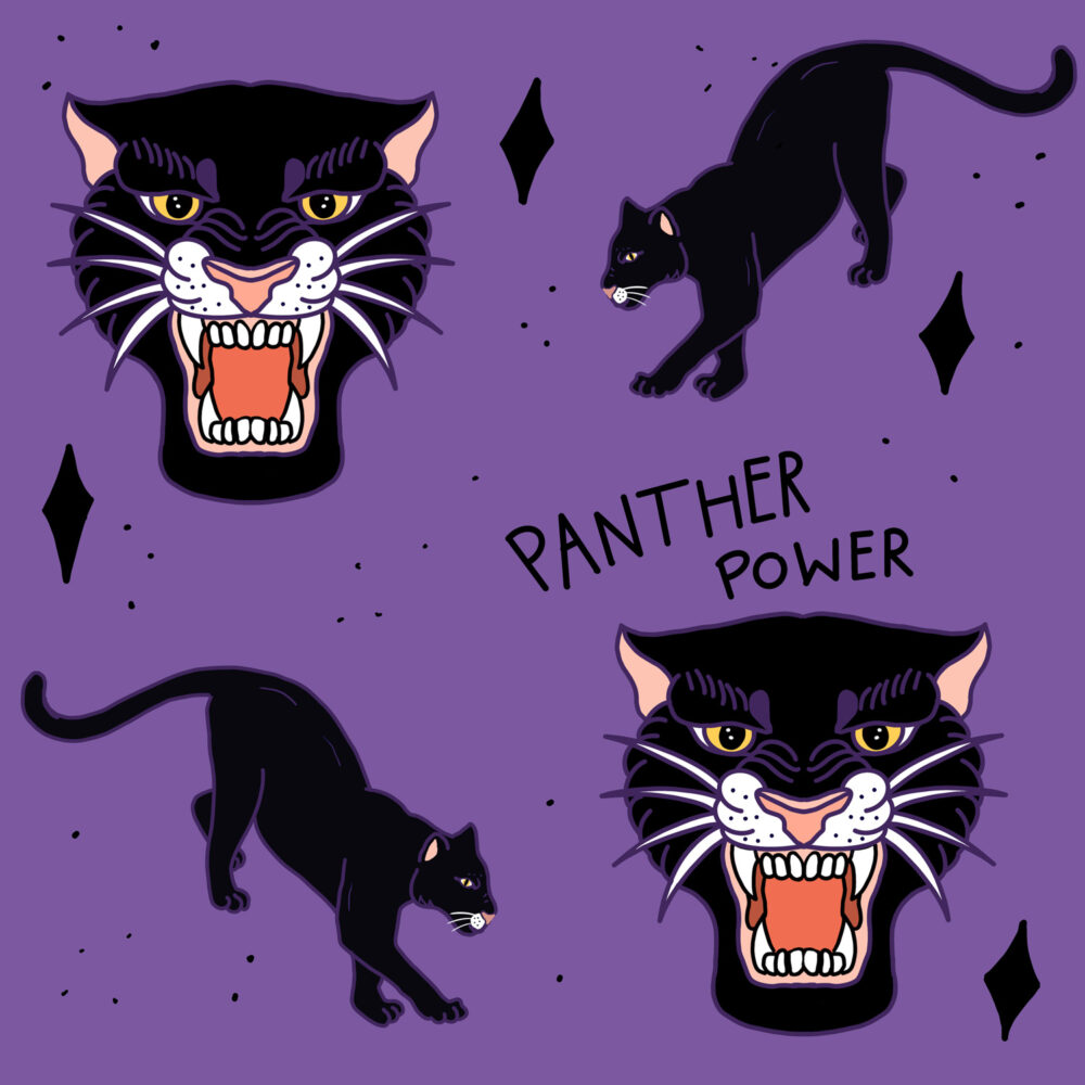 King Kids Designs - Panther lila