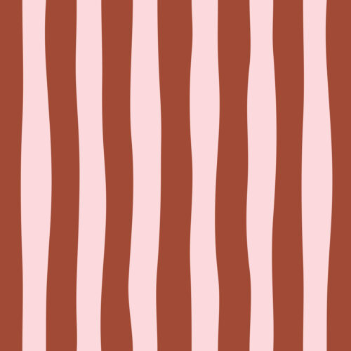 REMMIDEMMI Stripes - rosa/rostbraun