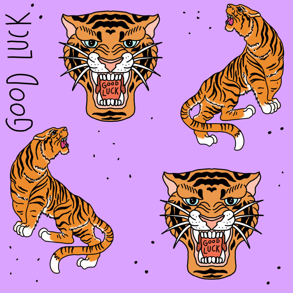 King Kids Designs - Tiger flieder