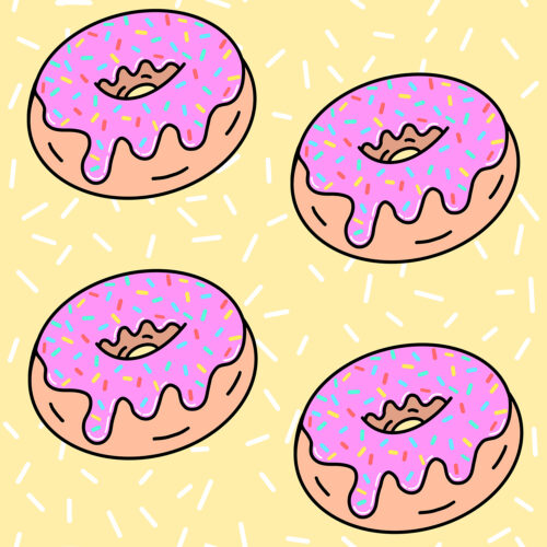 King Kids Designs - Donuts pastellgelb