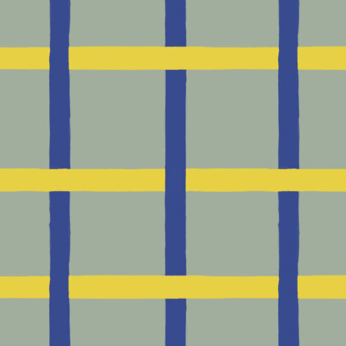 Julie Marques - Grid mint-blau-gelb