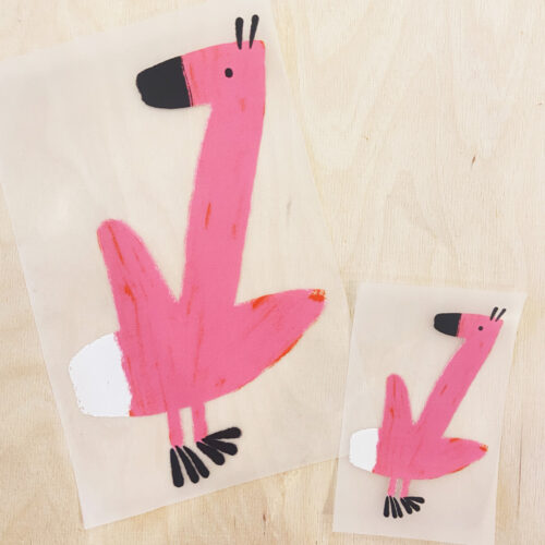 Bügelbild - Flamingo pink - Designstudio noull