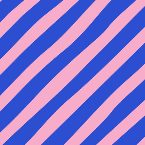 REMMIDEMMI Stripes - Diagonal blau/rosa