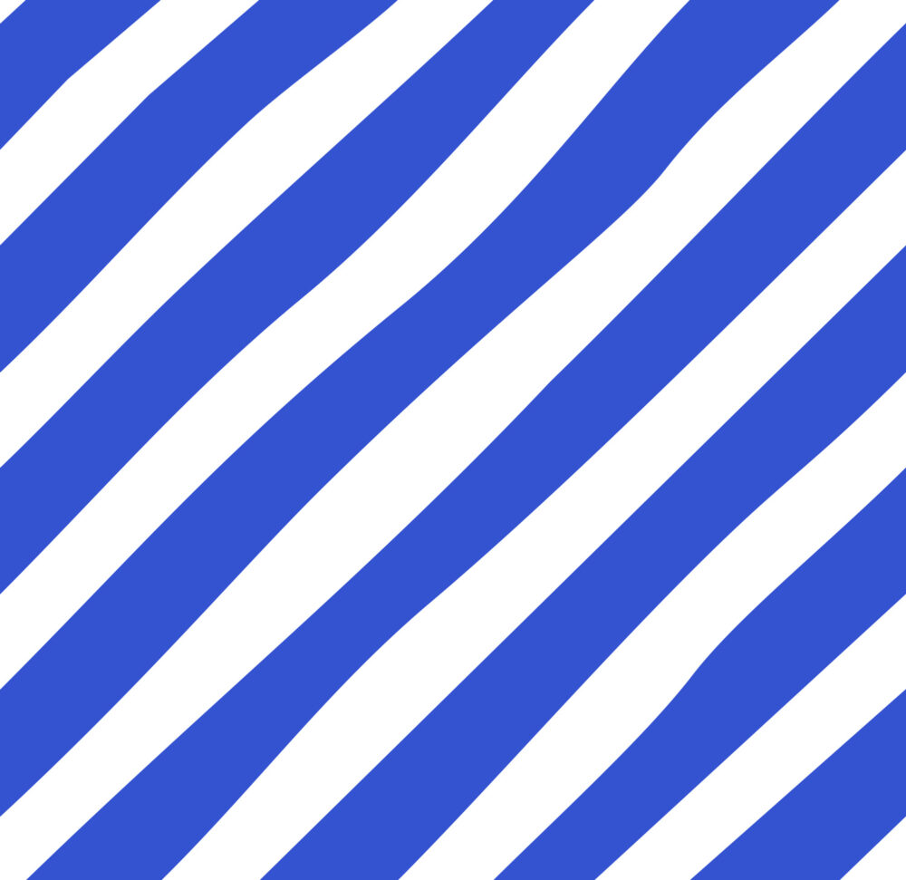 REMMIDEMMI Stripes - Diagonal blau/weiß