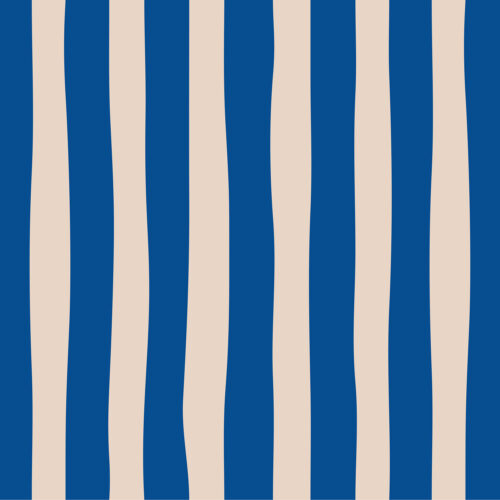 REMMIDEMMI Stripes - blau/creme