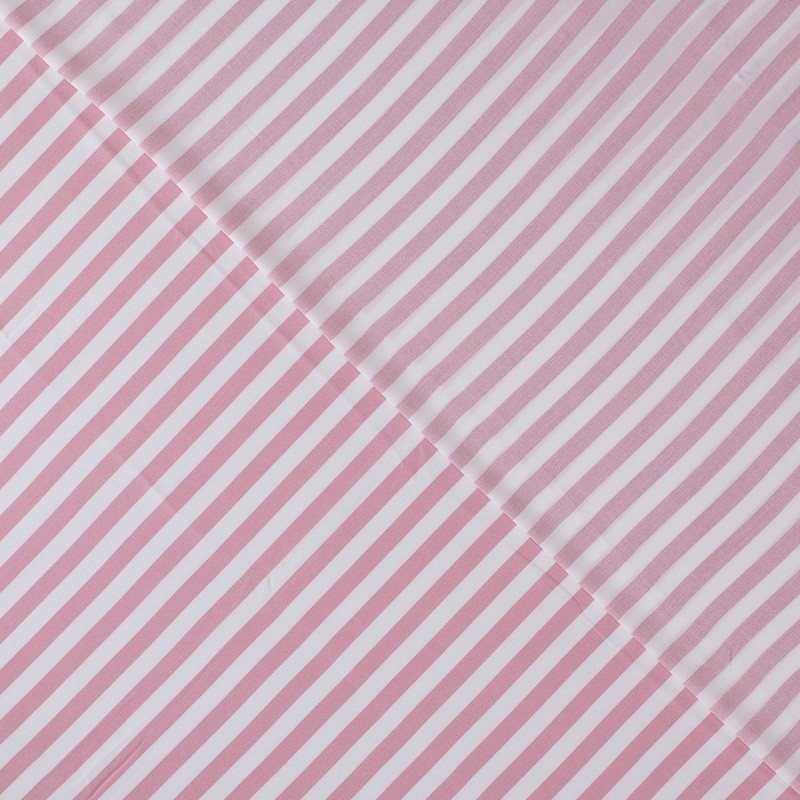 Viskose - Vertikale Streifen rosa